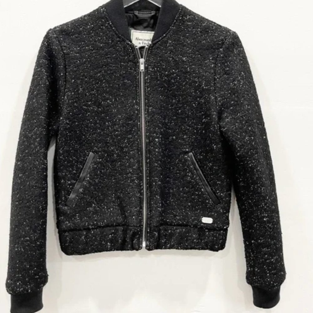 Abercrombie & Fitch Wool Blend Bomber Jacket